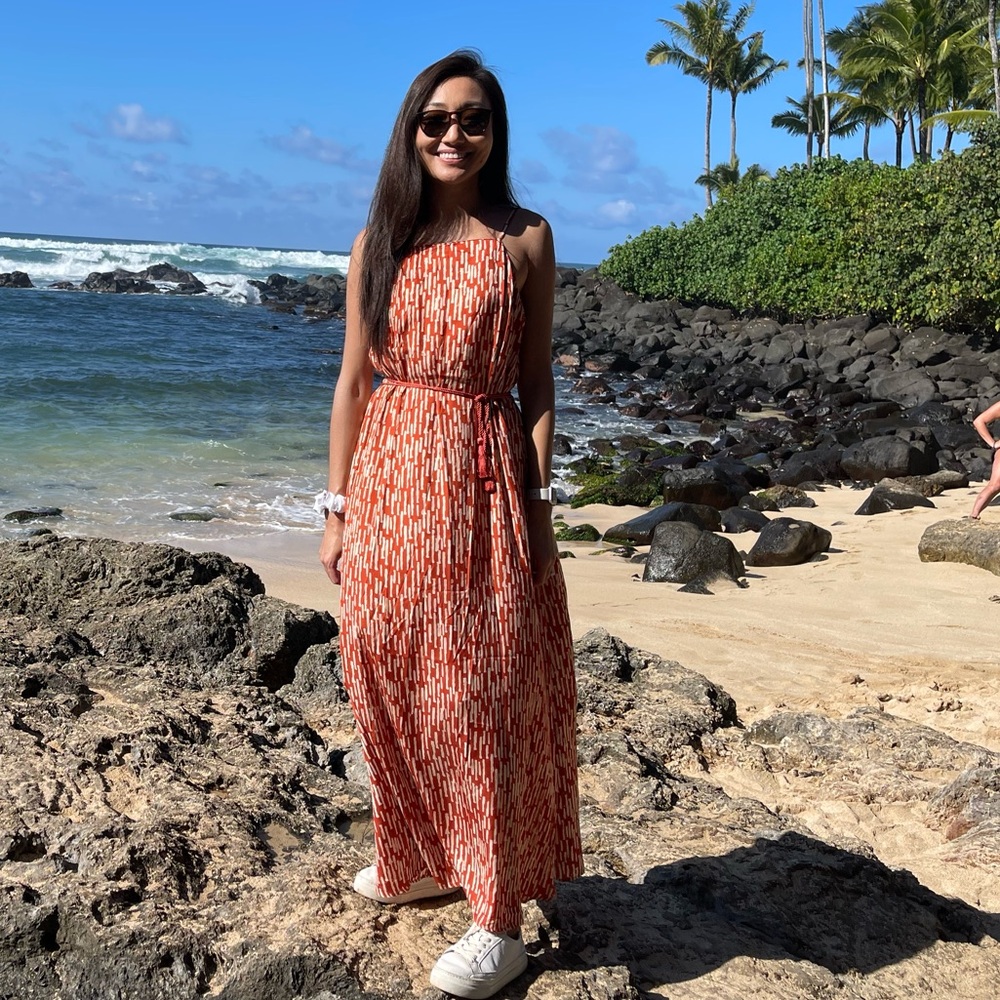 Stylish Red Maxi Dress